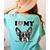 Boston Terrier I Heart My Dog Dog Lover Women's Comfort Colors T-Shirt Back Print Chalky Mint