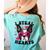 Boston Terrier Heart Glasses Girls Bostie Valentines Day Women's Comfort Colors T-Shirt Back Print Chalky Mint