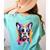 Boston Terrier Lover Pop Art Color Boston Terrier Dog For Men Women Girls Kids Women's Comfort Colors T-Shirt Back Print Chalky Mint