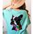 Boston Terrier Lovers Colorful Pop Art Boston Terrier Women's Comfort Colors T-Shirt Back Print Chalky Mint
