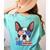 Boston Terrier Merica 4th Of July T Shirt Men Boys Dog Puppy Women's Comfort Colors T-Shirt Back Print Chalky Mint