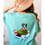 Boston Terrier Merry Christmas Tree Lights Dog X-Mas Dogs Women's Comfort Colors T-Shirt Back Print Chalky Mint
