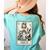 The Boston Terrier Mom Skeleton Spooky Season Halloween Women's Comfort Colors T-Shirt Back Print Chalky Mint