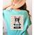 Boston Terrier Mug Shot Guilty Dog Women's Comfort Colors T-Shirt Back Print Chalky Mint