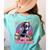 Boston Terrier Santa Claus Coffee Mug Merry Christmas Dogs Women's Comfort Colors T-Shirt Back Print Chalky Mint