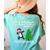 Boston Terrier Santa Hat Dabbing Around The Christmas Tree Women's Comfort Colors T-Shirt Back Print Chalky Mint