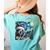 Boston Terrier Santa Starry Night Van Gogh Christmas Dog Men Women Kids Women's Comfort Colors T-Shirt Back Print Chalky Mint