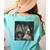 Boston Terrier Selfie With Ghosts Halloween Dog Lover Women's Comfort Colors T-Shirt Back Print Chalky Mint