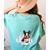 Boston Terrier In The Snow Merry Christmas Winter Women's Comfort Colors T-Shirt Back Print Chalky Mint