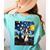 Boston Terrier Starry Night Van Gogh Art Women's Comfort Colors T-Shirt Back Print Chalky Mint