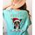 Boston Terrier Ugly Christmas Sweater Xmas For Adults Kids Women's Comfort Colors T-Shirt Back Print Chalky Mint