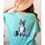 Boston Terrier Weightlifting Deadlift Men Fitness Gym Women's Comfort Colors T-Shirt Back Print Chalky Mint