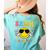Bruh It's Fri-Yay Friday Weekend Smile Face Teacher Student Women's Comfort Colors T-Shirt Back Print Chalky Mint