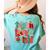 Christmas Coquette Bow Teacher Teach Love Inspire Women's Comfort Colors T-Shirt Back Print Chalky Mint