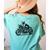 Cool Boston Terrier Riding a Motorcycle Biker Dog Lover For Men Women Kids Women's Comfort Colors T-Shirt Back Print Chalky Mint