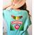Crayon Box Fun Teacher Student Crayon Squad Halloween 2022 Women's Comfort Colors T-Shirt Back Print Chalky Mint