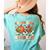 Crunching Numbers Just Like Leaves Pumpkin Fall Teacher Women's Comfort Colors T-Shirt Back Print Chalky Mint