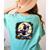 Cute Boston Terrier Halloween Costume Dog Lover Women Girls Women's Comfort Colors T-Shirt Back Print Chalky Mint