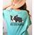 Cute Boston Terrier Boston Mama Women's Comfort Colors T-Shirt Back Print Chalky Mint