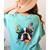 Cute Boston Terrier Puppy Dog Art Lover Unique Painting For Men Women Kids Women's Comfort Colors T-Shirt Back Print Chalky Mint