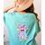Cute Ghost Book Reading Halloween Teacher Top Girls Women Women's Comfort Colors T-Shirt Back Print Chalky Mint