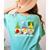 Cute Gnomes Teach Love And Inspire Back To School Teacher Women's Comfort Colors T-Shirt Back Print Chalky Mint
