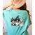 Cute Halloween Boston Terrier Dogs Witch Hat Ghost Dog For Men Women Kids Women's Comfort Colors T-Shirt Back Print Chalky Mint