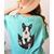Dog Lovers Boston Terrier In Pocket Dog Face For Men Women Kids Women's Comfort Colors T-Shirt Back Print Chalky Mint