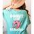 Donut Stop Reading Kawaii Teacher Preschool Kindergarten Women's Comfort Colors T-Shirt Back Print Chalky Mint