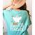 Faboolous Substitute Teacher Halloween Costume Women's Comfort Colors T-Shirt Back Print Chalky Mint