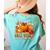 Fall Vibes Costume Teacher Thanksgiving Leopard Gnome Women's Comfort Colors T-Shirt Back Print Chalky Mint