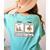 First Data Then Thanksgiving Im Earning A Break Sped Teacher Women's Comfort Colors T-Shirt Back Print Chalky Mint