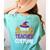Halloween Costumes For Teachers Tired Teacher Costume Tee Women's Comfort Colors T-Shirt Back Print Chalky Mint