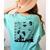 Halloween Music Note Clefs Spooky Ghost For Music Teacher Women's Comfort Colors T-Shirt Back Print Chalky Mint