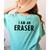 Halloween Teacher Im An Eraser Costume Kids Men Women Women's Comfort Colors T-Shirt Back Print Chalky Mint