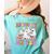 Haunted By My TBR Cute Ghosts Book Reading Teacher Halloween Women's Comfort Colors T-Shirt Back Print Chalky Mint