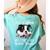 Just a Woman Who Loves Her Boston Terrier Cute Dog Mom Women's Comfort Colors T-Shirt Back Print Chalky Mint