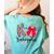 K Is For Kindergarten Teacher Coquette Bow Back To School Women's Comfort Colors T-Shirt Back Print Chalky Mint