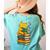 Kawaii Cats Lover Coffee Books Teacher Librarian Cat Women's Comfort Colors T-Shirt Back Print Chalky Mint