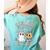 Kindergarten Boo Crew Halloween Floral Ghost Kinder Teacher Women's Comfort Colors T-Shirt Back Print Chalky Mint
