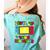 Level Up Your Education Gaming Inspired Teacher Gamers Women's Comfort Colors T-Shirt Back Print Chalky Mint