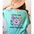 Little Miss Stem Teacher Women's Comfort Colors T-Shirt Back Print Chalky Mint