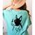 I Love My Boston Terrier Dog With Heart Women's Comfort Colors T-Shirt Back Print Chalky Mint