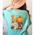 Love Kindergarten Teacher Turkey Thanksgiving Autumn Fall Women's Comfort Colors T-Shirt Back Print Chalky Mint