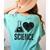 I Love Science Lover Teacher Scientist Sciences Women's Comfort Colors T-Shirt Back Print Chalky Mint I Love Science Lover Teacher Scientist Sciences Women's Comfort Colors T-Shirt Back Print Chalky Mint