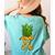 Math Teacher Hawaiian Shirts Pineapple Pi Day Symbol Women's Comfort Colors T-Shirt Back Print Chalky Mint