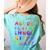 Monster ABC Cute Alphabet Halloween Teacher Costume Kids Women's Comfort Colors T-Shirt Back Print Chalky Mint