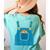 Mouse Halloween Costume Book Cookie Teacher Student Women's Comfort Colors T-Shirt Back Print Chalky Mint