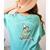 Off To Teach Preschool Pre-K Teacher Back To School Frog Women's Comfort Colors T-Shirt Back Print Chalky Mint