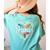 Para Heart Paraprofessional Teacher Paraeducator Women's Comfort Colors T-Shirt Back Print Chalky Mint